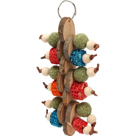 Jouets à mâcher suspendus pour cage à lapin, fabriqués à la main et multifonctionnels. Améliorent la digestion et favorisent le grincement des dents chez les lapins. (1/5)