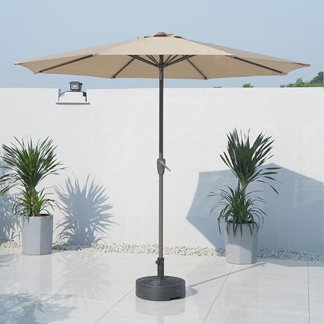 Parasols de terrasse, parasols de marché pour jardin, terrasse, piscine et plage, kaki (1/5)