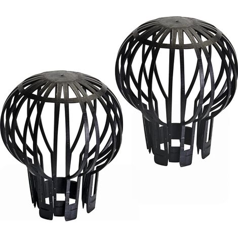 Grille De Protection Pour Descente D Eau - Compatible Avec Tubes Ronds Et Rectangulaires - Ajustable En Diametre - Pour Empêcher Feuilles Branches Et Animaux - 1 Piece