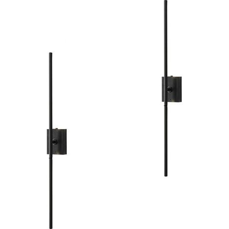 Applique murale tactile sans fil, longue bande lumineuse à intensité variable avec minuterie, lot de 2 lampes de chevet (1/5)