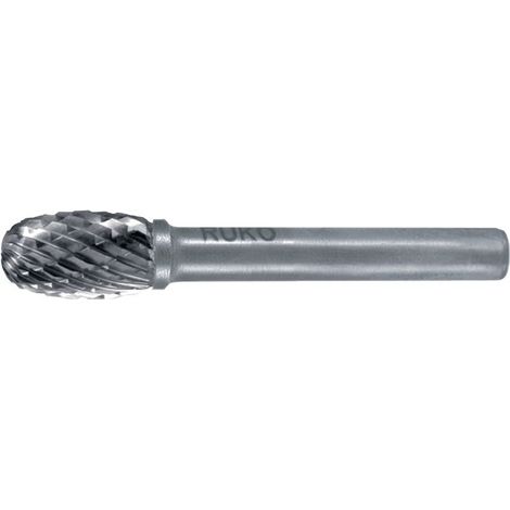 Fresa in metallo duro RUKO TRE Ø 3 mm lunghezza testa 6 mm gambo Ø 3 mm dentatura KVZ 4 - 116210