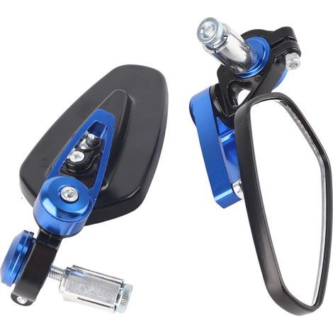 Universelle Motorrad-Seitenspiegel aus Aluminiumlegierung, 7/8" (22 mm), blau (1/5)
