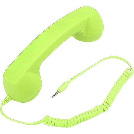 Téléphone portable filaire prise professionnelle 35 mm anti-radiations combiné rétro compatible ordinateurs Plug and Play (1/5)