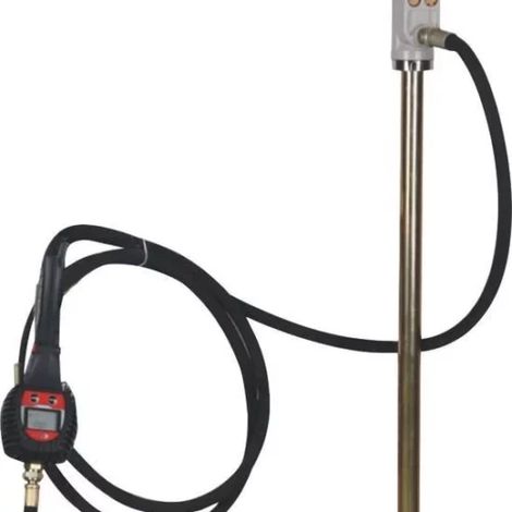 Drakkar Equipement – Distributeur d'huile pneumatique 180-220kg 3:1 – Pistolet digital pour précision – Débit 12-18 l/min – Consommation 240 l/min (1/3)
