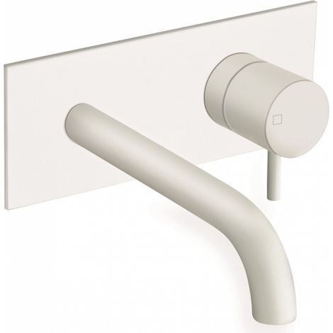 LAVABO MURAL TRIVERDE AVEC PLAQUE BEC 18 CM WHITEMAT - CRISTINA ONDYNA TV25624 (1/3)