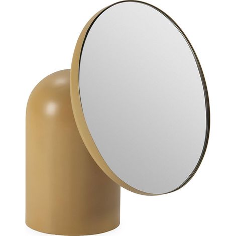 Miroir à poser moutarde en fer design - moutarde (1/5)