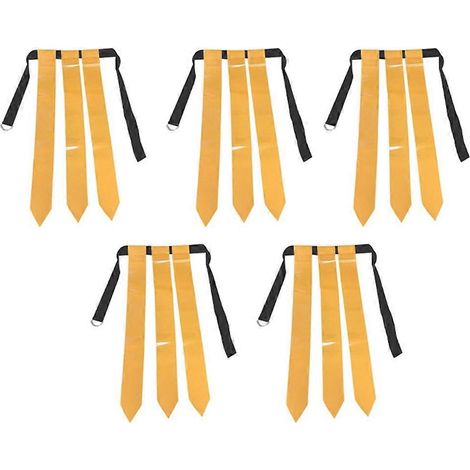 Ceinture de football américain avec drapeau jaune, jeu de capture du drapeau pour jeunes, ruban de taille. (1/5)