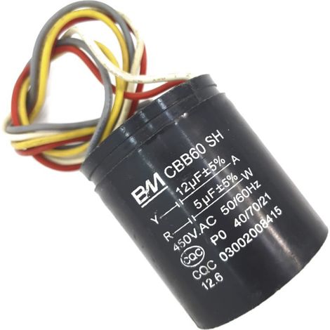 Condensador para lavadora CBB60 SH