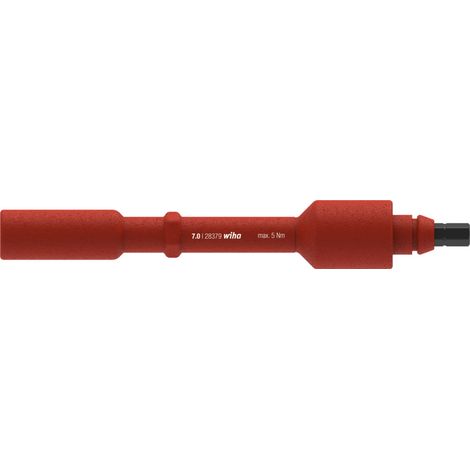 Wiha Wechselklinge electric Sechskant-Steckschlüssel für Drehmoment-Schraubendreher mit Quergriff electric 7,0 mm (38925)