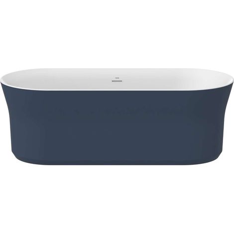 Ravak Ypsilon - Freistehende Badewanne, 180x80 cm, Deepsea Blue/weiß XC00100071 (1/5)