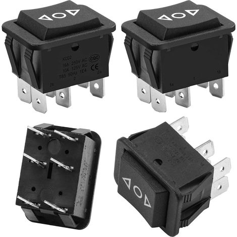 8 er Set Momentan Wippschalter Kippschalter (EIN)/AUS/(EIN) 6-PIN Taster für 12V & 230V