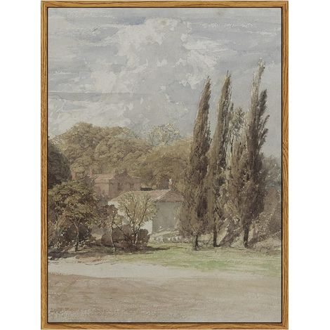Tableau Toile Non Encadré - Paysage Classique Jardin Naturel - Décoration Murale Salle De Séjour Chambre De Coucher Salle De Bain - 30 X 40 Cm (1/5)