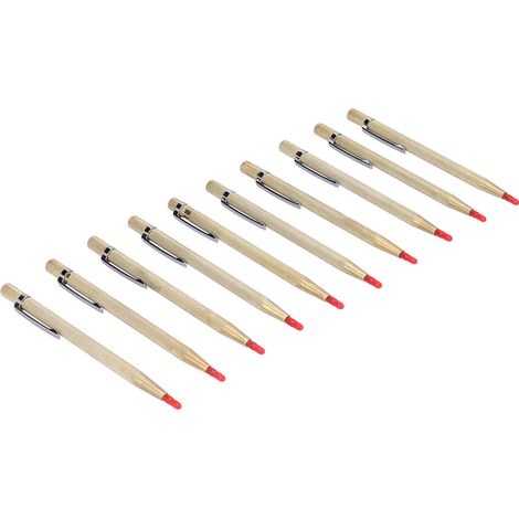 Lot de 10 stylets de gravure en aluminium, pointe en carbure de tungstène pour marquage sur céramique, verre, métal, or. (1/5)