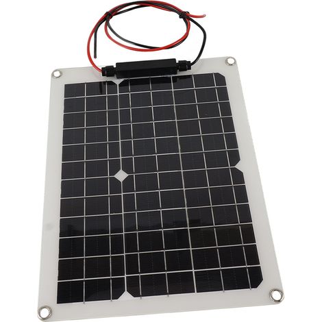 Kit panneau solaire 300 W avec contrôleur de charge solaire haute efficacité et 2 ports USB pour camping, camping-car et bateau. Idéal pour le camping, les caravanes et les bateaux. (1/5)
