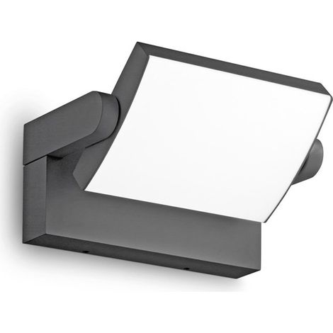 Applique Moderna Swipe Alluminio Antracite Led 20,5W 3000K Luce Calda (1/4)