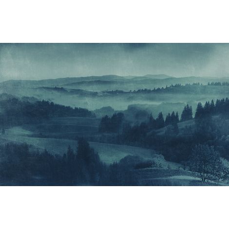 Papier peint panoramique naturel Crépuscule (1/4)