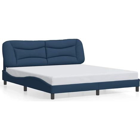Maison Exclusive - Giroletto senza Materasso Hvar Blu 180x200 cm in Tessuto