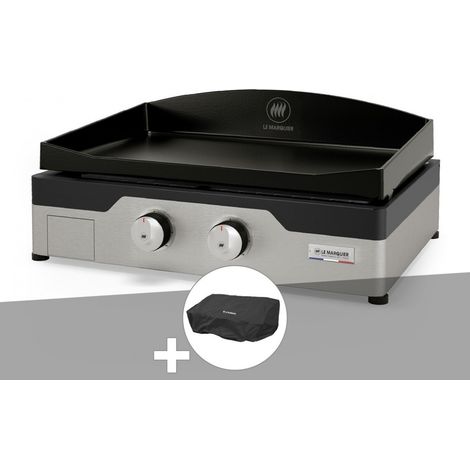 Plancha gaz Signature Allure 260 Duo + Housse de protection - Le Marquier
