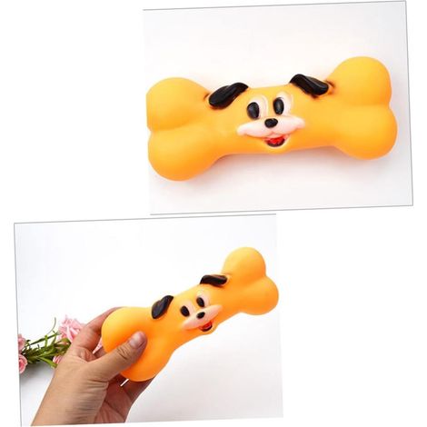 Ensemble de 3 jouets interactifs pour chiens, jouets à mâcher couineurs en forme de chien pour lutter contre l'ennui (1/5)
