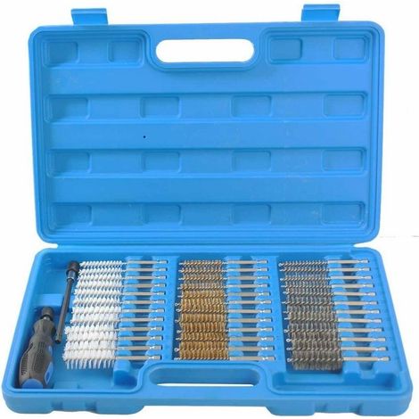 TrAdE Shop Traesio - Set Completo Di 38 Scovoli Per La Pulizia E La Sbavatura Di Cilindri Boccole - (1/3)