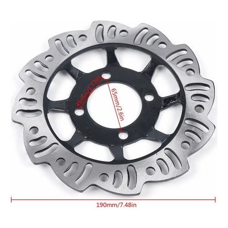 Kit de freins hydrauliques arrière en alliage d'aluminium Mini scooter roue arrière 49-125 cm3 4 temps Kit de freins arrière, gaz, scooter électrique Pocket Mini Dirt Bike ATV Quad 4 roues (1/5)