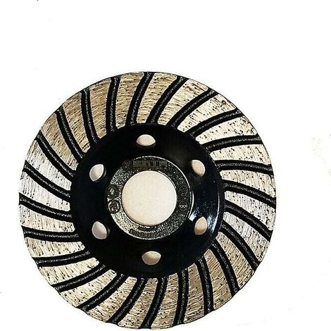 royaluxe -Disque Diamant à Meuler Diamant Meule Turbo Rangée 115 x 22,23mm pour Ponçage du Béton Maçonnerie Marbre Granit (1/5)