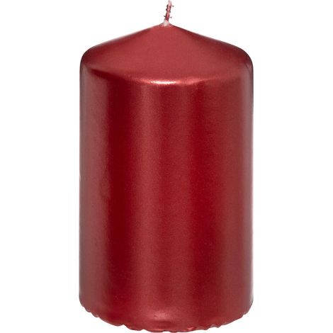 Stumpenkerze, glänzend, 12 cm