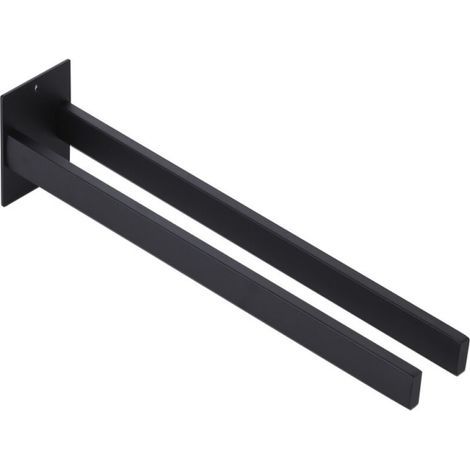 Porte-serviettes double moderne en acier inoxydable pour salle de bain. fixation murale pour cuisine et salle de bain. facile à installer (1/5)