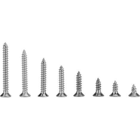 200Pcs M4 Stainless Steel Cross Self Tapping Screws Combination Set Flat Head (1/5)