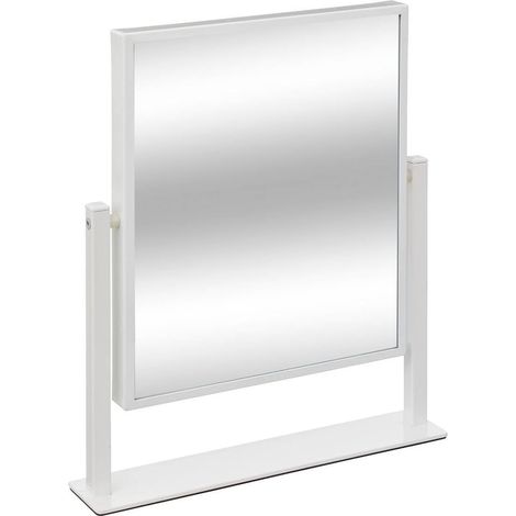 Miroir de Salle de Bain, Miroir Mural for Salle de Bain, Nickel élégant , Miroir rectangulaire encadré, décoration de Salle de Bain, décoration Murale, décoration de Maison, décoration