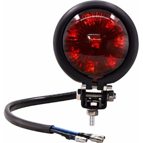 Moto feu arrière frein stop feu de course, universel rouge 12V LED arrière garde-boue lumière (1/5)