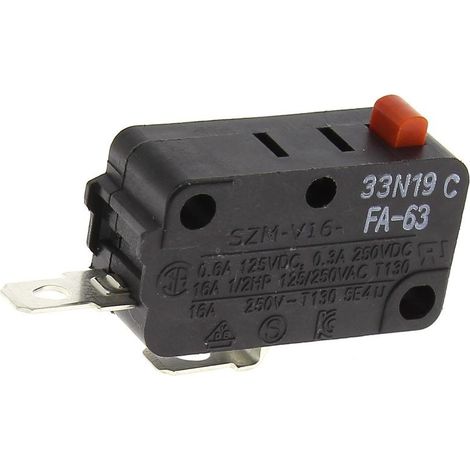 Microswitch 2 cosses pour micro-ondes – Interrupteur 6600W1K001D – Compatible avec Bosch, Samsung, Siemens, Neff – Références équivalentes 6600W1K001Q