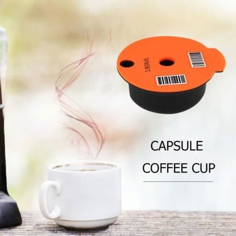 Tasse À Café - Capsule Rechargeable 60 Ml - Compatible Machine À Café Tassimo - Orange (1/4)
