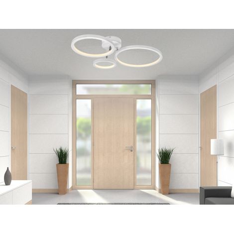 LED Deckenleuchte CORNA schwenkbar & dimmbar, Weiß Breite 71cm