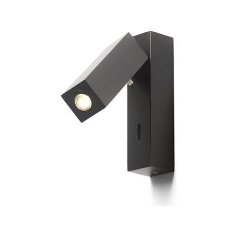 Faretto FADO I da parete nero 230V LED 3W 45° 4000K