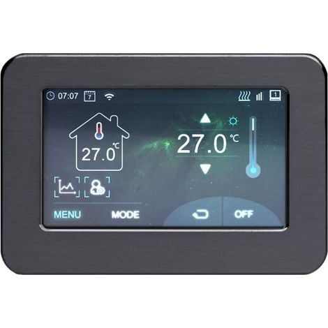 Milano Connect Google Home and Amazon Alexa Compatible Wi-Fi Programmable Temperature Control Heating Thermostat Google Home and Amazon Alexa Compatible - Touchscreen Thermostat