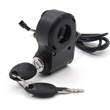 Clé de verrouillage d'allumage pour vélo électrique, interrupteur d'accélérateur au pouce, accessoire universel pour scooter électrique M5/M365 (1/4)