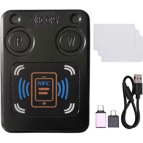 Lecteur/copieur de cartes à puce NFC RFID avec circuit intégré 3XCUID et compatibilité avec plusieurs jetons RFID à fréquence C (1/5)