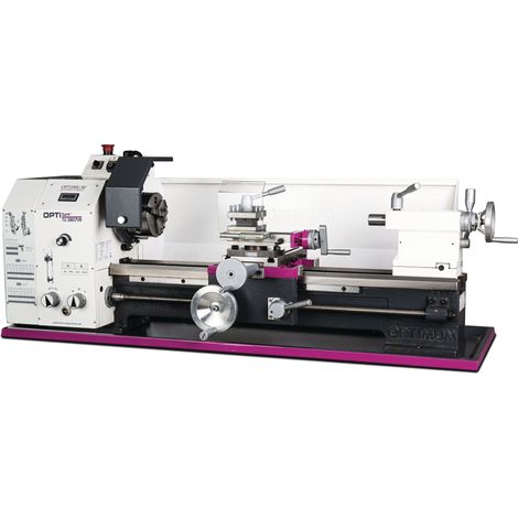 Tour à métaux d'établi hauteur des pointes 140 mm entre-pointes 700 mm alésage 26 mm 1,1 kW 230V vitesse variable Optiturn TU2807VB 230V (1/4)