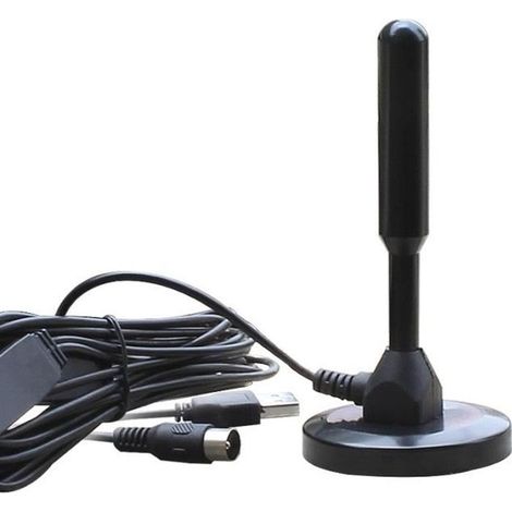 Antenne TV HD de 60 milles avec amplificateur de signal pour tuner TV USB - antennes de télévision numérique amplifiée d'intérieur (1/4)