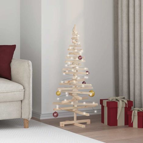 Wooden Christmas Tree for Decoration 120 cm Solid Wood Pine vidaXL (1/5)