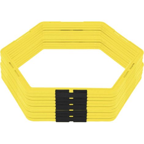 ORION91 Set 10 Aros Agilidad hexagonales Profesional Entrenamiento 50x50cm - SpazioLuzio