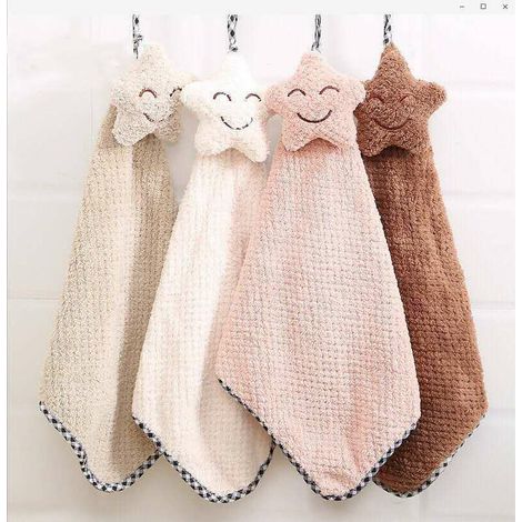 serviettes absorbantes à suspendre pour cuisine et salle de bain,,Lot de 4 (1/5)