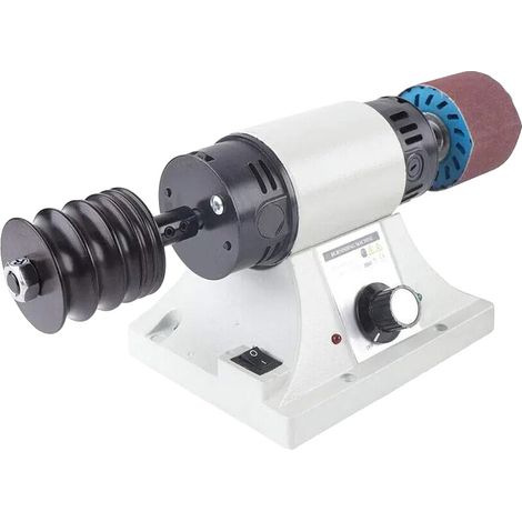 Lucidatrice per cuoio, 350 Watt, 8000 giri/minuto, struttura in metallo resistente, design compatto, compatibile con cuoio conciato al vegetale. (1/5)