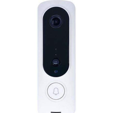 Sonnette vidéo intelligente avec télécommande WiFi, interphone vidéo HD sans fil rechargeable, sonnette de sécurité pour la maison-AquaForge
