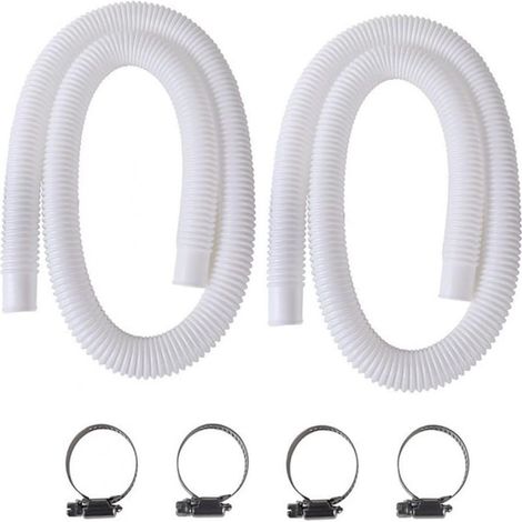 Tuyau Piscine - 32 mm - 150 cm - Pour Piscine Hors Sol - 2 Pièces (1/5)