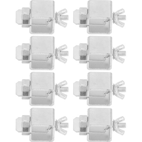Kit de 8 pinces de soudure auto en aluminium pour réparation de carrosserie, couleur argentée (1/5)