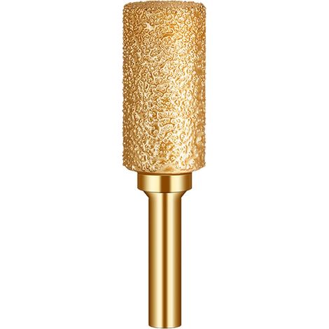 Diamant Tête de Meulage Fraises de Toupie - Tige de 6mm Forme Pointue Métal Bits de Routeur Garniture Bavures Outils de Sculpture pour Fonte/Acier Inoxydable/Tuiles/Marbre/Pierre (8mm) (1/3)