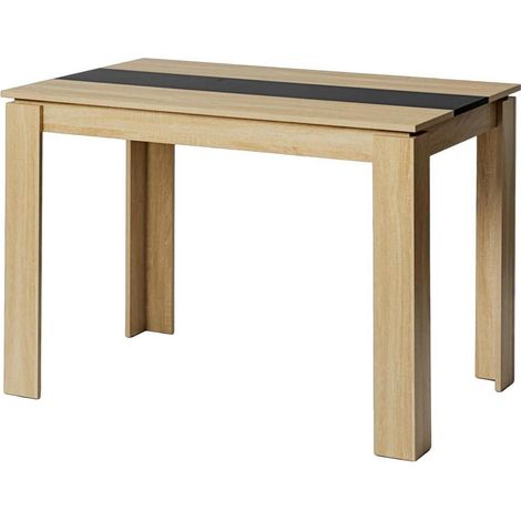 Esstisch Eiche-Schwarz 110x70cm für 4 Personen, minimalistisch (1/5)