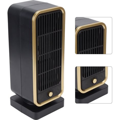 Space heater, overheat protection, PTC ceramic heating element, quiet operation (40 dB), flame-retardant ABS construction, portable space heater, 220V-250V EU plug (1/5)